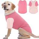 2 Pack Dog Shirt for Large Dogs XXL - Soft Breathable Cotton Tees, Freedom of Movement Prevents Overheating Clothes for Border Collie, Pitbull, Boxer,Sleep, Hiking, Play, Casual Wear, Pink