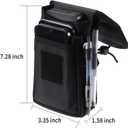 Large Smartphone Pouch, Phone Belt Pouch,Tactical Phone Holster, Multi-Purpose Tool Holder, Tactical Carrying Case Card Holder, Belt Loop Mens Waist Pocket for Hiking, Camping