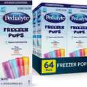 Pedialyte Electrolyte Solution Freezer Pops, Hydration Variety Pack Grape, Blue Raspberry, Cherry, Orange, Pack of 64, Best Buy: 10/01/2026