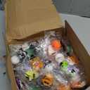 JOYIN 100 Pcs Halloween Mochi Squishy Toys for Kids Gift, Halloween Kawaii Sensory Stress Relief Toys for Halloween Party Favors Decor, Trick or Treats Classroom Prizes Goodie Bag Fillers