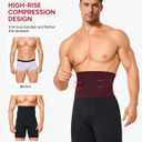 Nebility Shapewear Men Compression Shorts - Slimming Body Shaper Tummy Control Underwear Boxer Briefs (Black, M)