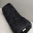 Yoga Bolster Pillow for Restorative & Yin Yoga - Meditation Pillow with Velvet Cover - Rectangular (27IN /68CM, Black)