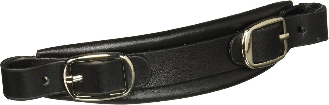 Grover CP66 Leather Handle Top Buckle, Black (Black)