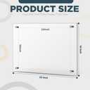 DoubleFill 2 Pack Extra Large Frameless Floating Acrylic Frame Wall Mount Magnetic Acrylic Picture Frames with Chrome Standoffs Double Panel Floating Frame for Photo Poster Display (16 x 20 Inch)