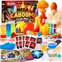 Playz Mega Kaboom! 150+ Explosive Science Experiments Kit for Kids Age 8-12 with 75 App & Video Guided Experiments - Chemistry Set STEM & Educational Toys & Gifts for Boys, Girls, Teenagers & Kids