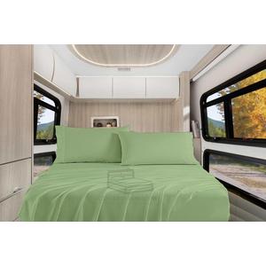 Cottington Lane 4 Piece Three Quarter 48 x 75 Size Sheet Set, Hotel Quality Bedding Ultra Soft Microfiber 8 to 12 Inch Deep Pocket Bed Sheets, Sage