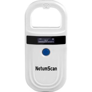 NetumScan Pet Microchip Reader, 256 Data Storage Pet Chip ID Tag Scanner Rechargeable Handheld Animal Scanner with OLED Display for ISO 11784/11785,FDX-B and ID64 RFID EMID