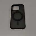 for iPhone 15 Pro Case 6.1 Inches 360Rotatable Magnetic Ring Invisible Stand,[Compatible with Mag-Safe] Military Shockproof Frosted Translucent Case,Black