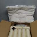 FourFurPets 26.7in Large Cat Tree Tower Condo, Cat Scratch Posts for Indoor Cats, Big Plate, Three 23.6in Full Sisal Scratching Posts, White