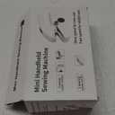 Handheld Sewing Machine for Beginners, Portable Mini Sewing Machine with Two Speed Modes, Easy to Operate and Fast Stitch Suitable for Clothes, Fabrics and Quick Home Repairs (White)