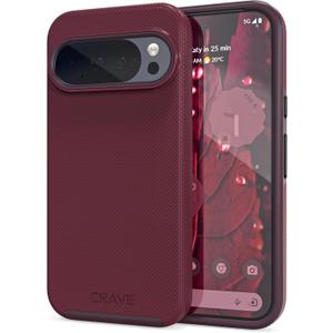 Crave for Google Pixel 10 Case and Pixel 10 Pro Case, Shockproof Protection Dual Layer (6.3 inch) - Berry