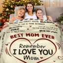 GEEMBI Birthday Gifts for Mom - Super Soft Fleece Throw Blanket for Couch Bed 50x60 in - Mom Birthday Gifts from Daughter Son, Gift for Mother in Law, Mama Gift Ideas