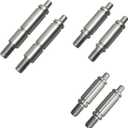 W10359271 W10359272 Dryer Drum Front Back Support Roller Shaft Kit With W10359270 Dryer Drum Shaft for Whirlpool/Kenmore Dryer Roller Shaft Set kits(Pcs of 6 silvery-6)