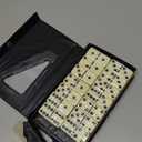 ERLLE - Premium Double 6 Dominoes Set, Classic Domino Game with Vinyl Case, Tiles for Adults & Kids, Mexican Train & Family Game Night