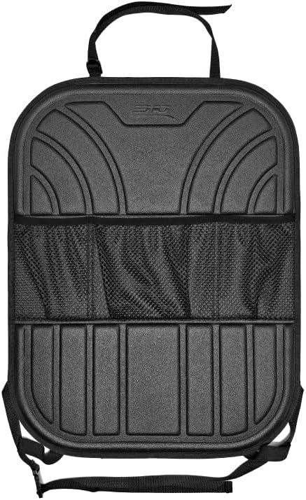 3D MAXpider Universal Fit Bucket Seat Back Cover & Protector (Black), Waterproof Kick Mats with Pocket Storage for Vehicles, Back Seat Organizer for Kids, Protects from Dirt, Mud & Scratches