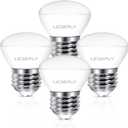 R14 LED Bulb, 4W=40W, Dimmable, Medium E26 Base, Mini LED Reflector Floodlight Bulb, 400 Lumens, 2700K Warm White, 4 Pack