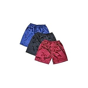 Tony & Candice Men's Satin Boxers Shorts Combo Pack Underwear, Size Large