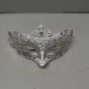Hoshin Masquerade Mask, Mardi Gras Deecorations Venetian Masks for Womens (White)