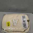 2025 Graduation Gifts for Her Women Girls, Personalized Belt Bag Waist Packs Trendy Fanny Pack Crossbody Bags, Initial White A, Cream Bag