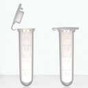 2ml Microcentrifuge Tube - PCR Tube with Flat Cap (500pcs), Graduated - Polypropylene Plastic
