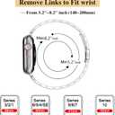 MioHHR Slim Metal Band Compatible with Apple Watch Band 42mm(Series 11 10) 41mm(Series 9 8 7) 40mm(Series 6 5 4 SE3/2/1) 38mm(Series 3 2 1),Stainless Steel iWatch Bands for Women,Silver