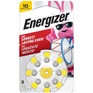 Energizer AZ10EZ-8 EZ Change Hearing Aid Battery - Retail Packaging