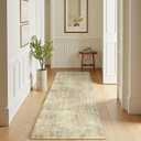 jinchan Moroccan Runner Rug 2x6 - Kitchen Machine Washable Runner Rug Modern Geometric Soft Low-Pile Lightweight Non-Slip Carpet for Entryway Hallway Laundry Room Bedroom Farmhouse (2x6ft, Taupe)