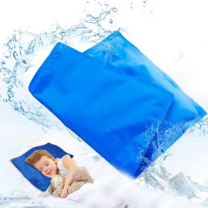 Pillow Cooling Pad Mat, Pillow Cold Pillow Injuries, Perfect for Night Sweats, Migraines, Fevers, Hot Flashes, Place on Pillow, Reusable (Blue)
