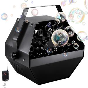 ATDAWN 1L High-Capacity Automatic Bubble Machine with 45ft Remote, Metal Blower for Wedding Party Birthday Indoor Outdoor Use