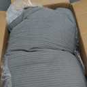 Pat. Pend. Corduroy Lumbar Support Backrest Pillow for Sitting & Reading, Ergonomic Triangle Cushion for Sofa, Armchair & Bed, Removable Cover, Dark Grey