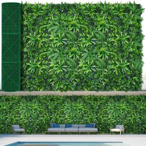 Grass Wall Panels 60"x120"(50 SQFT) UV-Anti Hedge Boxwood Roll
Greenery Wall Backdrop, Faux Boxwood Panels, Artificial Green Plant Wall for Outdoor Indoor Privacy Patio Garden Backyard