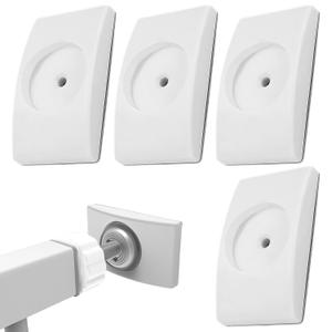 Baby Gate Wall Protector - Wall Guard Bumpers Mounted 4X - Home Doorstop Kit Children Safety Protector Anti-Slip for Stairs, Baseboard