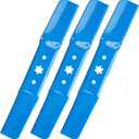742-05052A 942-05052A Lawn Mower Blades 50 inch Deck for Troy Bilt MTD Cub Cadet XT1 LT50 ZT1 50 RZT 50 ZT2 50 High-Lift Blades for 942-05052 XT1 XT2 Enduro GT50 LX50 S506 Point Star3 Pack (Blue)
