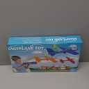 3 Pack Airplane Launcher Toy for Kids, 12.6" LED Foam Glider Plane, 2 Flight Mode Catapult Plane Boy Toys with Stickers, Outdoor Flying Toys Birthday Gifts for 4 5 6 7 8 9 10 12 Year Old Boys Girls (Red&yellow&green)