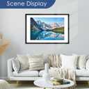 PEALSN 24x36 Poster Frame, Display Pictures 20 x 30 with Mat or 24 x 36 Without Mat, Poster Frames 24 x 36 inches for Wall Mounting Display, Black.