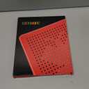 Magnetic Drawing Board for Kids & Toddlers with Beads and Magnet Stylus Pen - Magnetic Tablet Toy for Airplane & Car Ride Activities for Kids (Square Red)