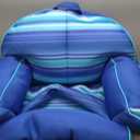 Big Joe Lazy Lounger No Inflation Needed Pool Float with Footrest and Headrest, Quick Draining Fabric