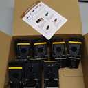 Qualirey 14 Pcs Mouse Traps Bulk Plastic Snap Rat Trap Reusable Quick Effective Safe for Indoor Outdoor Home House Warehouse Garden Kitchen 3.86 x 1.81 x 2.17 Inch (Black,Yellow)