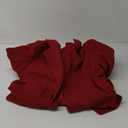 Women Crew Red Italian Melton Button Down Coat, Size M