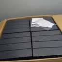60 Pack Plastic Interlocking Deck Tiles, 60 sq. ft Patio Deck Tile, 12"x12" Indoor Outdoor Non-Slip and Waterproof Patio Floor Decking Tiles for Garden Yard Walkway Balcony Porch Poolside, Dark Gray