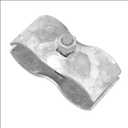 Plutreas Chain Link Fence Panel Clamps 1-5/8" Dog Kennel Panel Clamps for Round Pipe Panel Frame (Pack of 10)