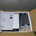 Aenuert Black Nightstand Modern Bedside Table with 2 Storage Drawer, Small Night Stand, Wooden Sofa Side Table for Bedroom, Study Room and Small Spaces