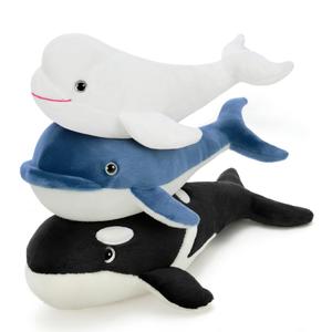 Tezituor Whale Stuffed Animal,3PCS Whales Plush Toys Set,Orca Whale,Beluga Whale,Blue Whale,Gifts for Kids Boys Girls Christmas Birthday