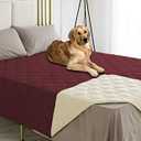 Ameritex Waterproof Dog Bed Cover Pet Blanket with Anti-Slip Back for Furniture Bed Couch Sofa (68x82 Inch (Pack of 1), Burgundy)