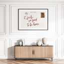 Cute Girly Wall Art Feels So Good To Be Home Vintage Wine Red Postcard Poster Canvas Printing Trendy Apartment Aesthetic for Room Home College Dorm Cool Girl Decor 8x12inch black framed