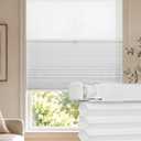 LazBlinds No Drill Cordless Day Night Cellular Shades, 25" W x 72" H, White
2 in 1 Blackout and Light Filtering Top Down Bottom Up Thermal Insulation Noise Reduction Honeycomb Blinds for Windows