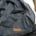 Wide Dog Stairs for Small Dog 15.7" H, Pet Step for Puppy, Older Cat, Curved Ramp for Couch, Durable Anti-Slip Ladder with High Density Foam, 3 Step, 17.7x22.4x15.7 inch, Black