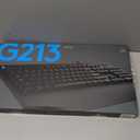 Logitech G213 Prodigy Gaming Keyboard - Wired RGB Backlit Keyboard with Mech-Dome Keys, Palm Rest, Adjustable Feet, Media Controls, USB, Compatible with Windows Black