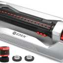 Eden 96216 Heavy Duty Metal 3-Way Oscillating Sprinkler for Large Lawn and Garden W/Quick Connect Starter Set