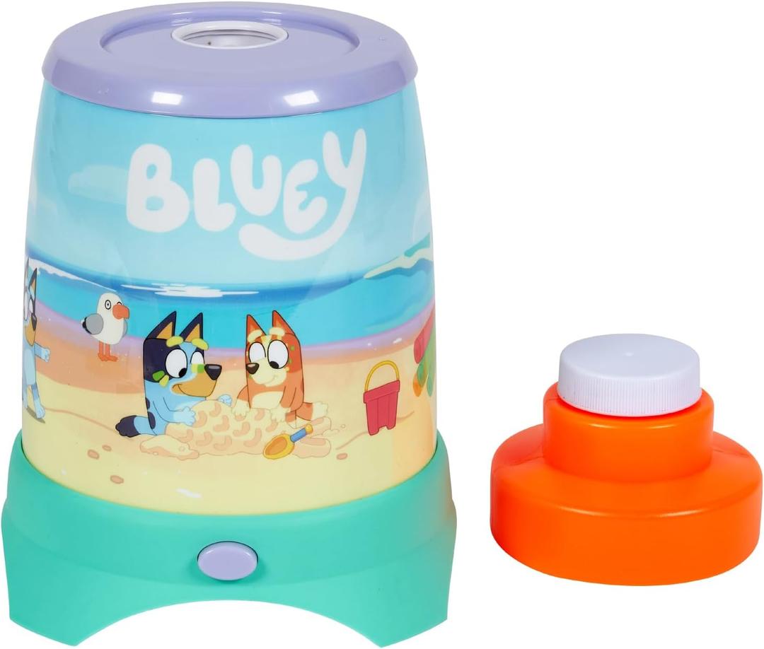 BLUEY Cyclone NO Spill Bubble Machine | Bluey Toy for Baby, Toddlers and Kids | Includes Non Toxic Bubble Solution